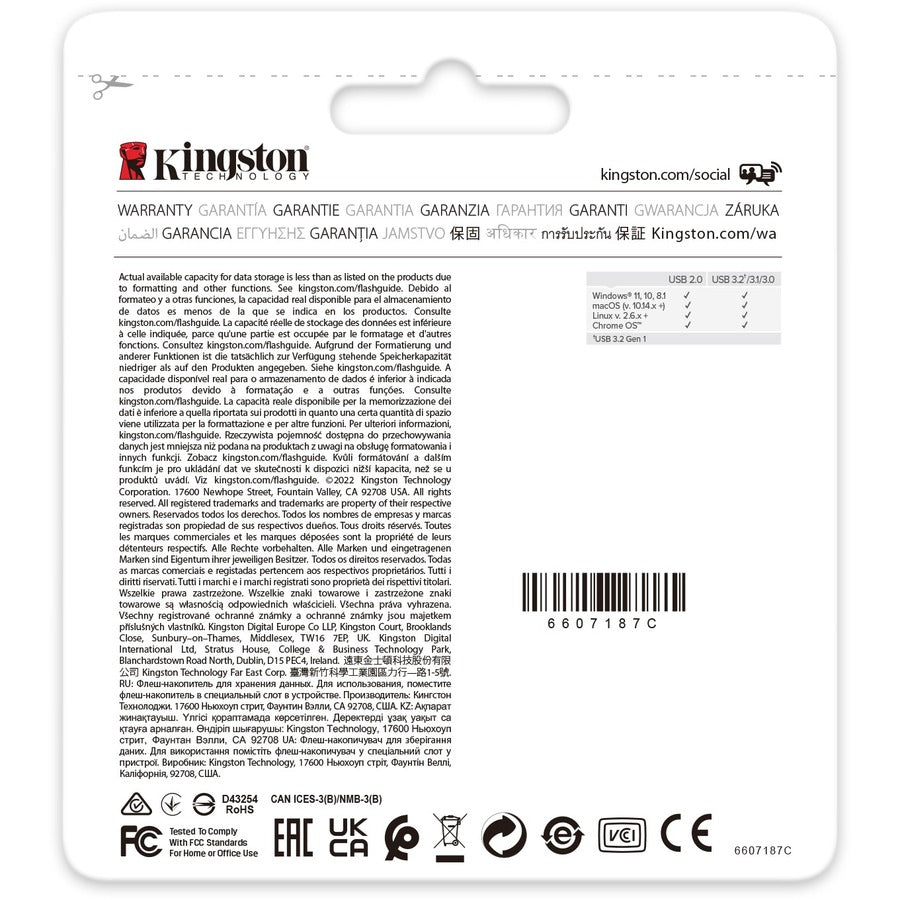 Kingston DataTraveler Exodia 64GB USB 3.2 (Gen 1) Type A Flash Drive - 64 GB - USB 3.2