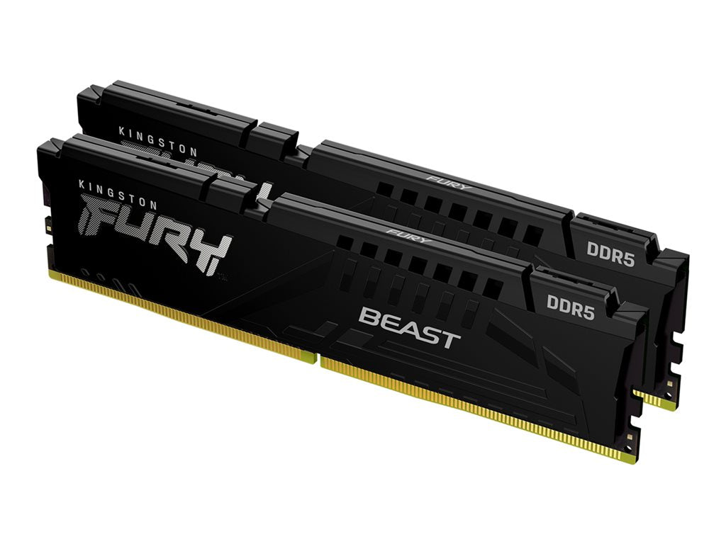 Kingston FURY Beast - DDR5 - kit - 32 GB: 2 x 16 GB - DIMM 288-pin - 3000 MHz / PC5-48000 - CL36 - 1.35 V - unbuffered - on-die KF560C36BBE2K2-32