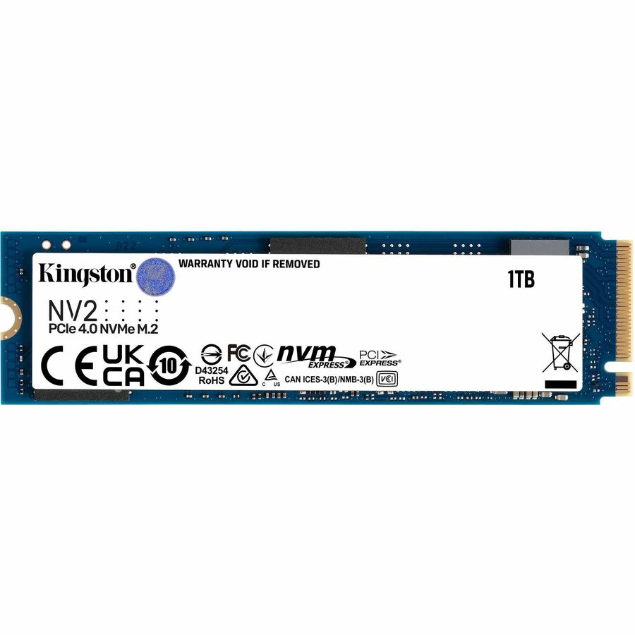 Kingston NV2 1 TB Solid State Drive - M.2 2280 Internal - PCI Express NVMe (PCI Express