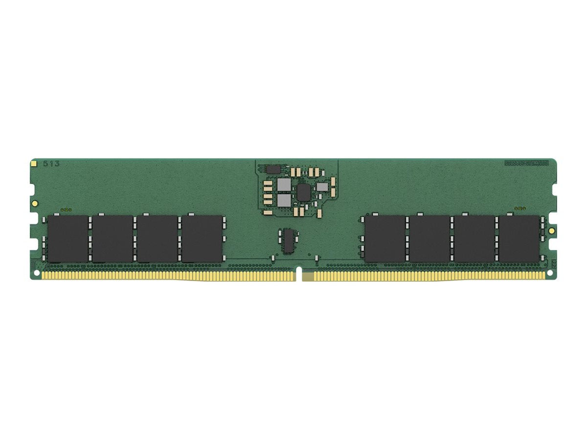 Kingston ValueRAM - DDR5 - module - 16 GB - DIMM 288-pin - 3200 MHz - CL52 - 1.1 V - clocked unbuffered - on-die ECC KVR64A52BS8-16