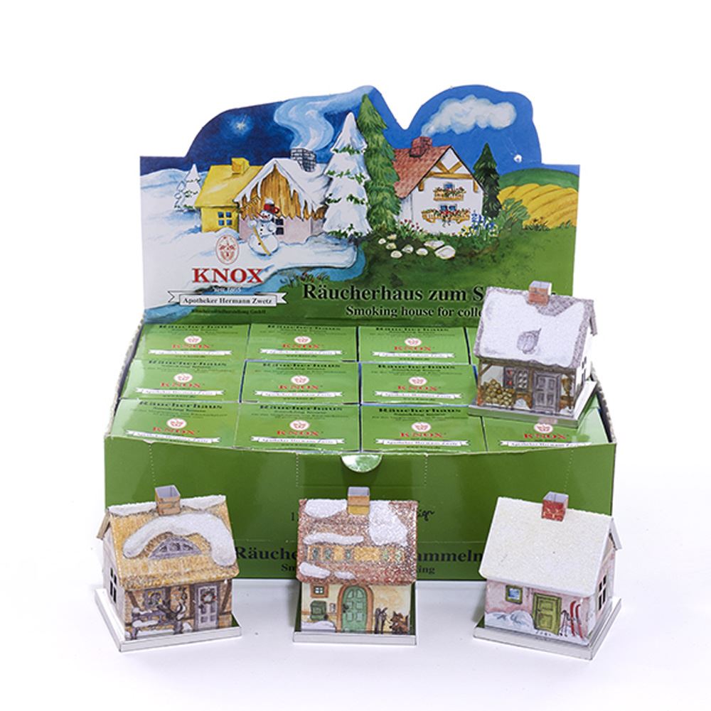 Knox Metal Incense Smoker House - Yellow House