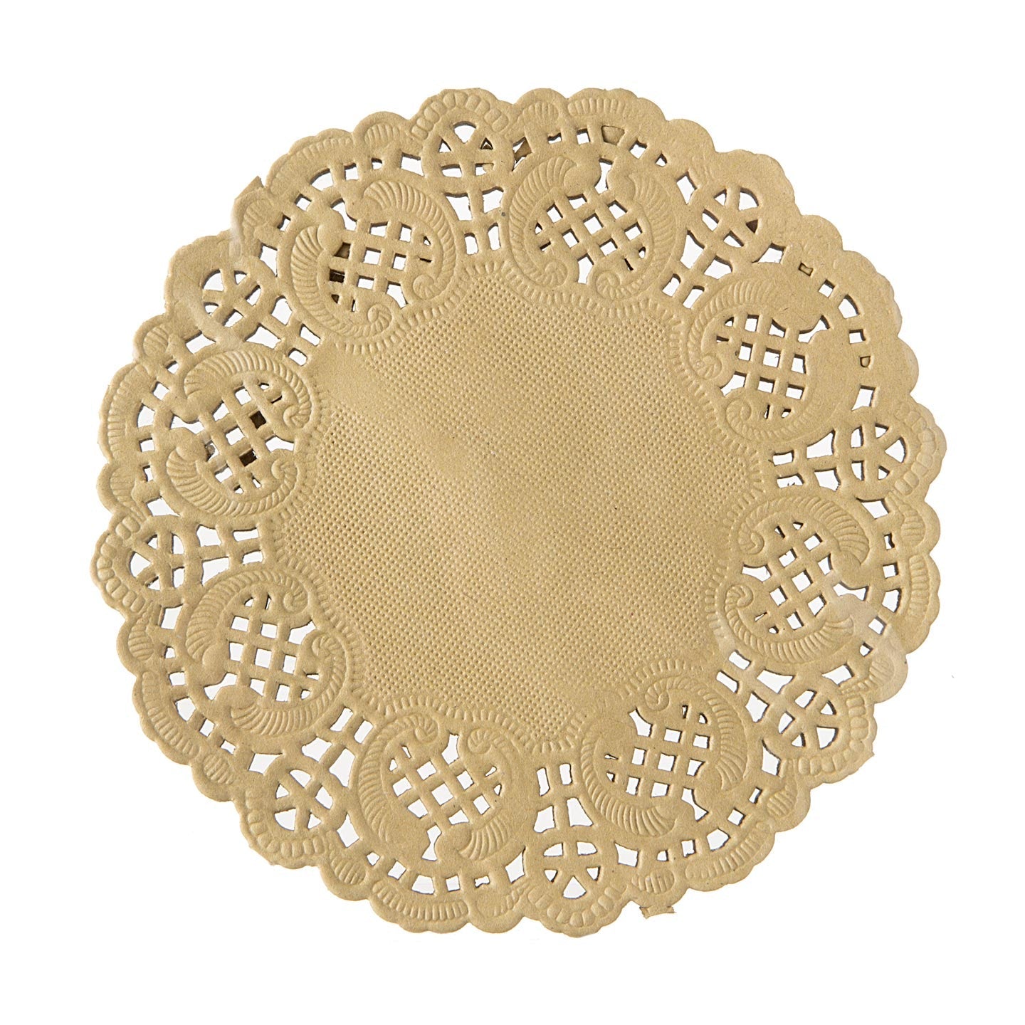 Kraft Color Paper Doilies: 4.5 inches - 50 pieces