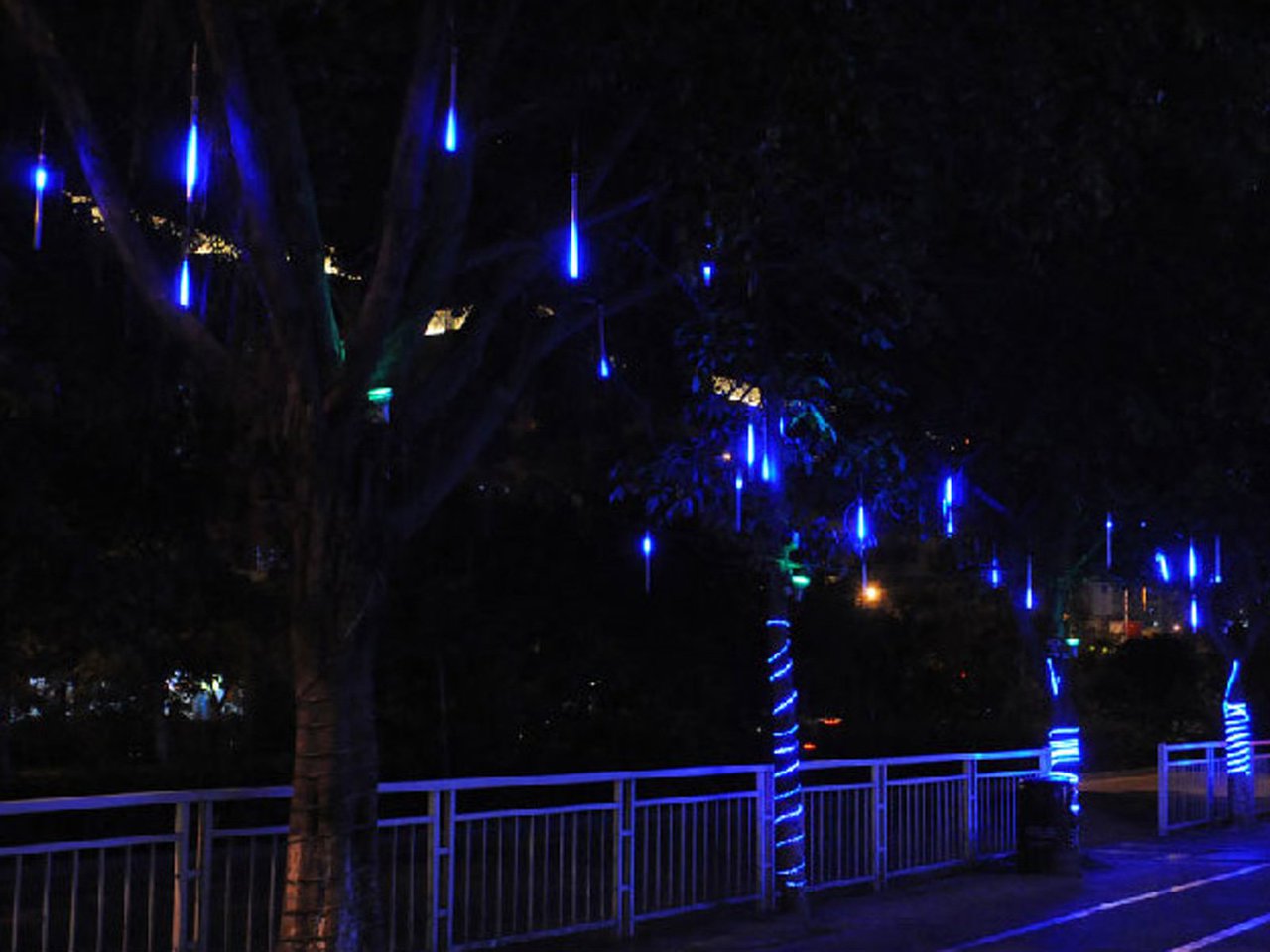 LED Meteor Smd Lights - Blue 50 Cm