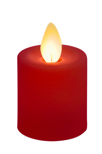 LED Votive Candle 2 Piece Set - Red
