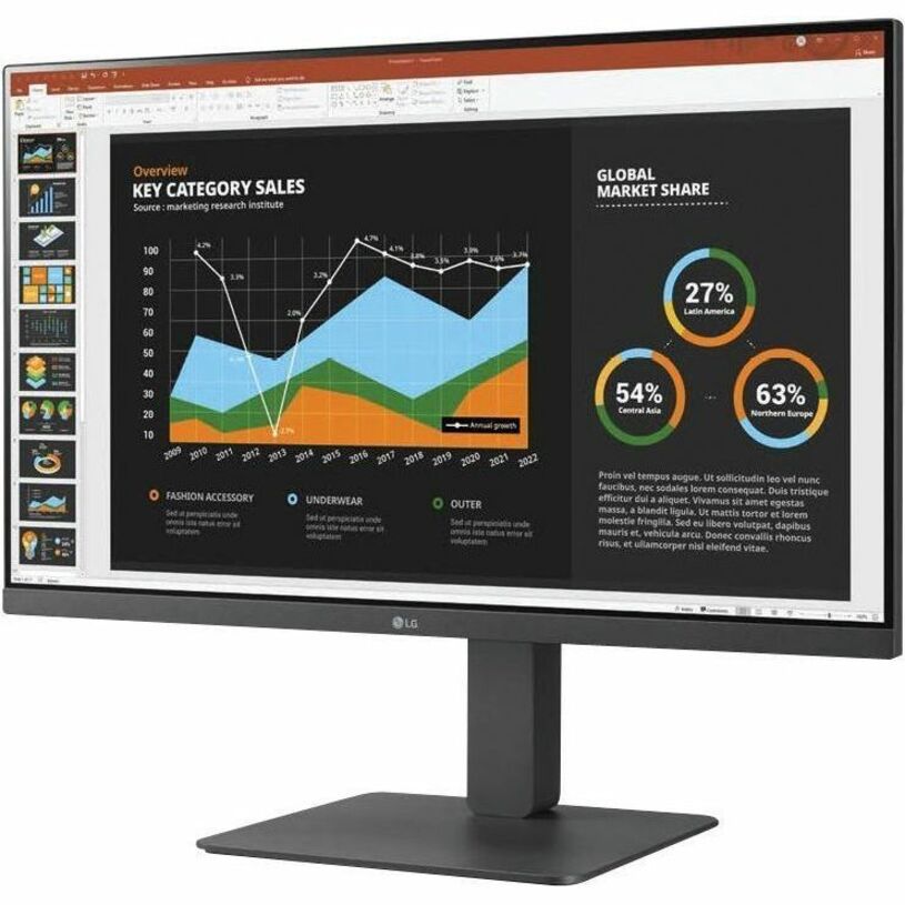 LG 27BR530Y-B 27" Class Full HD LED Monitor - 16:9 - TAA Compliant - 27" Viewable - Thin