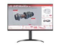 LG 32BR55U-B 32" Class 4K UHD LCD Monitor - 16:9 - 31.5" Viewable - Vertical Alignment