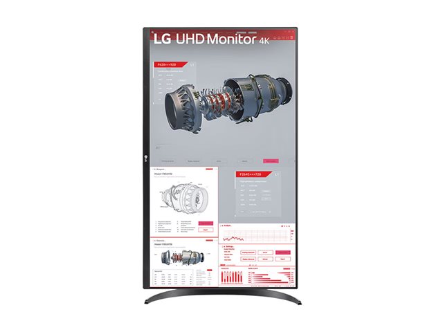 LG 32BR55U-B 32" Class 4K UHD LCD Monitor - 16:9 - 31.5" Viewable - Vertical Alignment