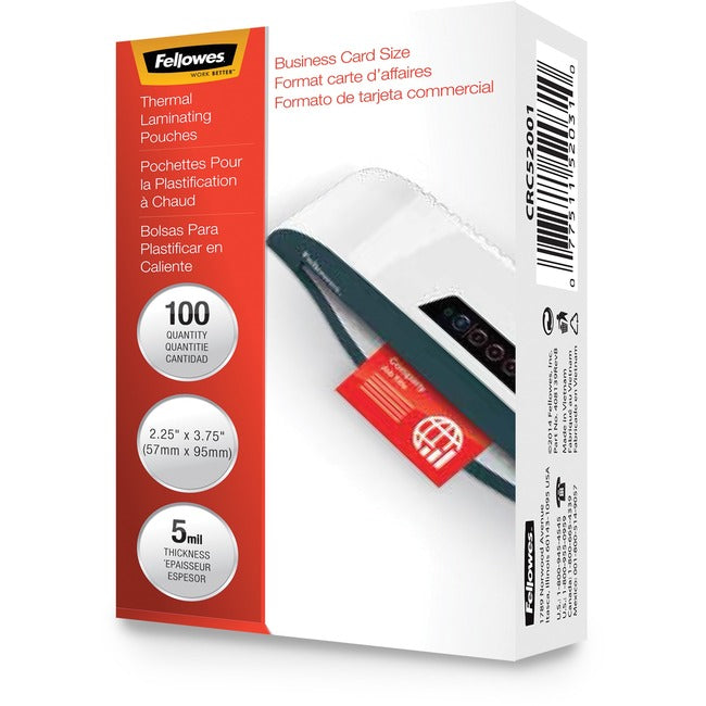 Laminating Pouches Business Card 5Mil 10