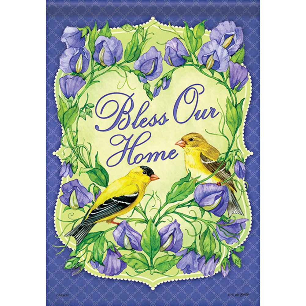 Large Flag Goldfinch Blessings