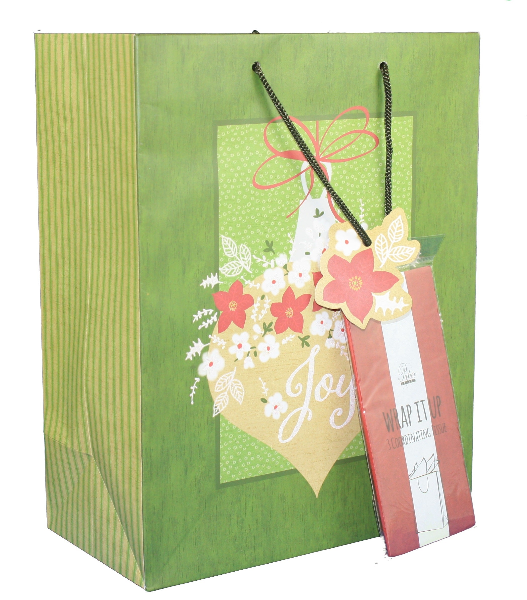 Large Gift Bag With Tissue - North Pole
