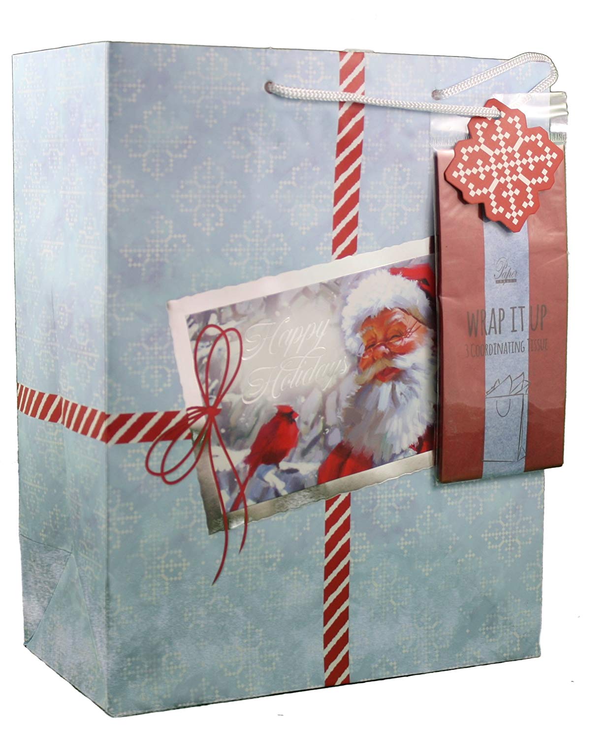 Large Gift Bag With Tissue - North Pole