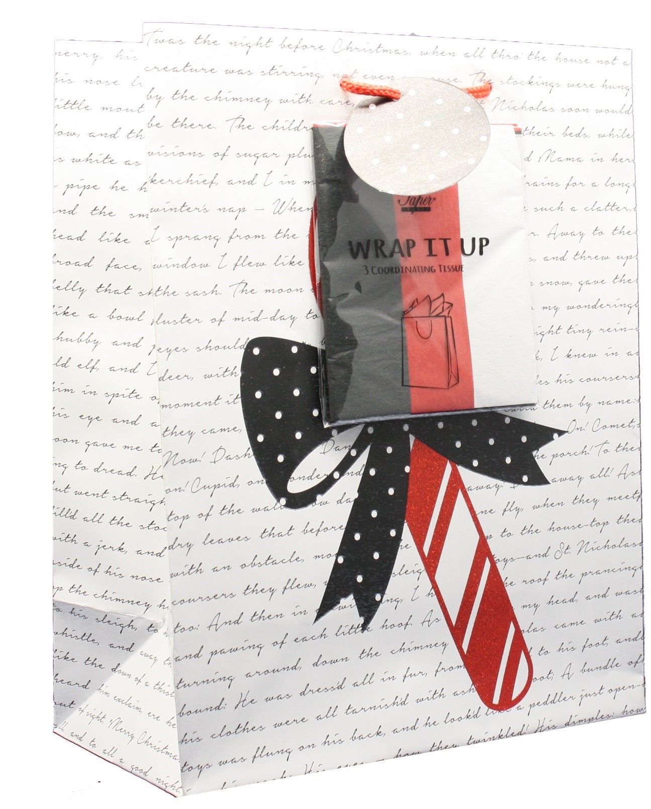 Large Gift Bag With Tissue - North Pole