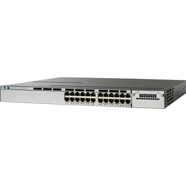 Layer 3 Switch - Cisco Catalyst 3750X-24T-S 24-Port Gigabit Ethernet | TecISoft WS-C3750X-24T-S-RF