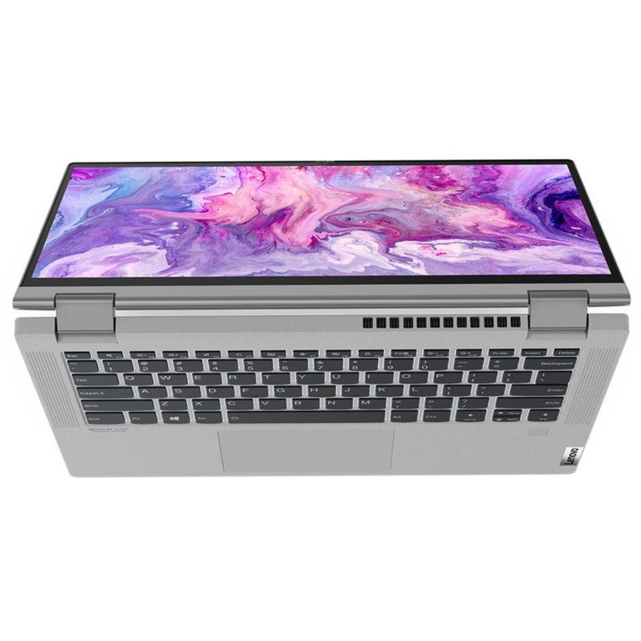 Lenovo IdeaPad Flex 5 14ALC05 82HU0084US 14" Touchscreen Convertible 2 in 1 Notebook - Full HD - 1920 x 1080 - AMD Ryzen 3 5300U Quad-core (4 Core) 2.60 GHz - 4 GB Total RAM - 128 GB SSD - Platinum Gray