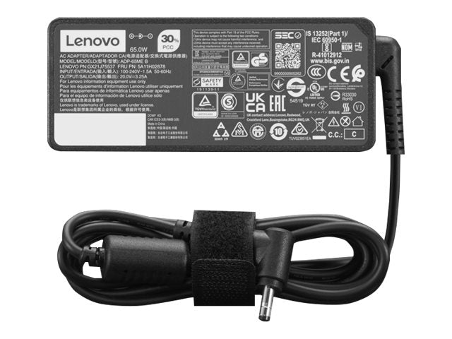Lenovo - Power adapter - AC 100-240 V - 65 Wh - Canada, United States - black 4X21K07718