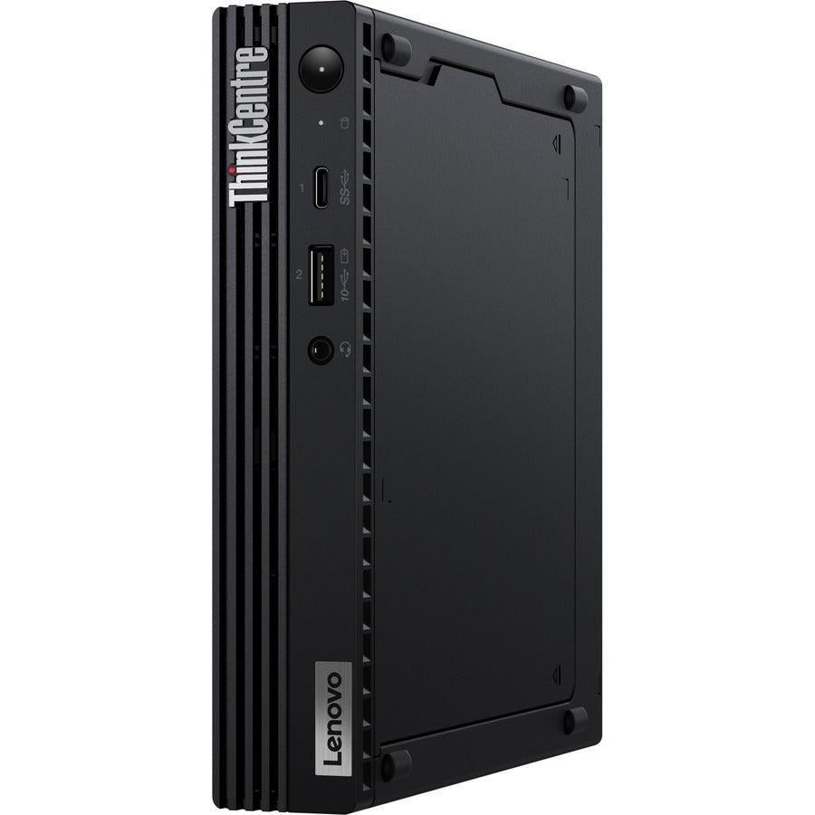 Lenovo ThinkCentre M80q 11DN0097US Desktop Computer - Intel Core i3 10th Gen i3-10100T Quad-core (4 Core) 3 GHz - 8 GB RAM DDR4 SDRAM - 128 GB M.2 PCI Express NVMe 3.0 x2 SSD - Tiny - Black