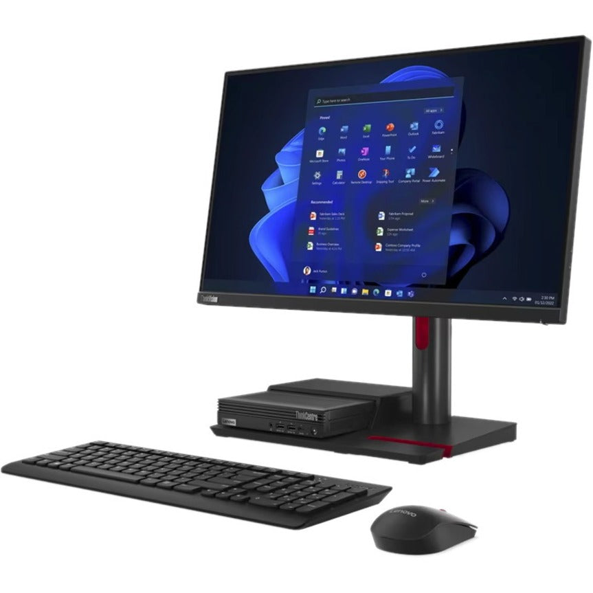 Lenovo ThinkCentre TIO Flex 24i 24 Class Full HD LCD Monitor - 16:9 - Black" 12BMMAR1US