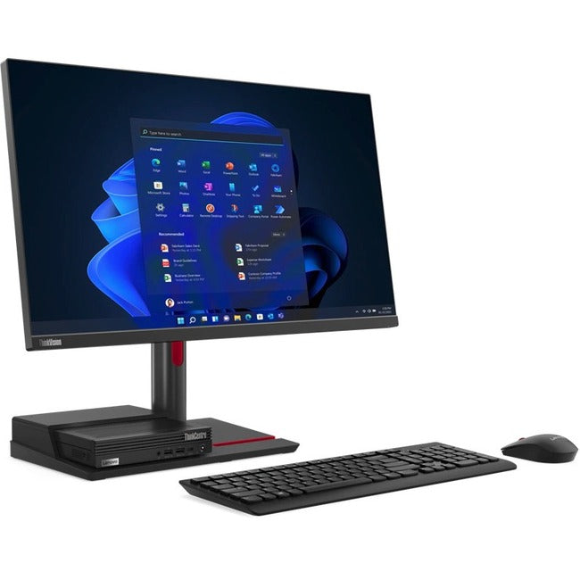Lenovo ThinkCentre TIO Flex 24i 24 Class Full HD LCD Monitor - 16:9 - Black" 12BMMAR1US