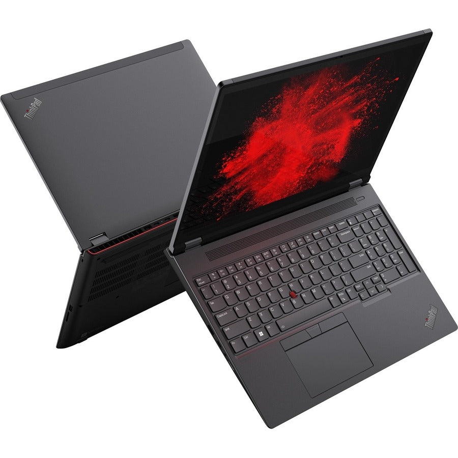 Lenovo ThinkPad P16 G1 21D7S0KS00 16" Mobile Workstation - WUXGA - 1920 x 1080 - Intel Core i9 12th Gen i9-12950HX Hexadeca-core (16 Core) 2.30 GHz - 64 GB Total RAM - 512 GB SSD - Storm Gray, Thunder Black