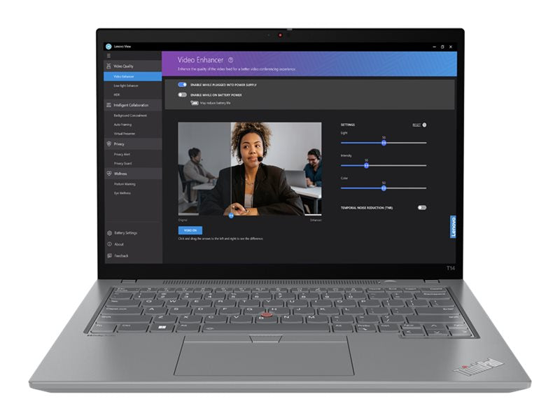 Lenovo ThinkPad T14 Gen 4 21HD - 180-degree hinge design - Intel Core i5 - 1345U / up to 4.7 GHz - vPro Enterprise - Win 11 Pro 21HD0027US