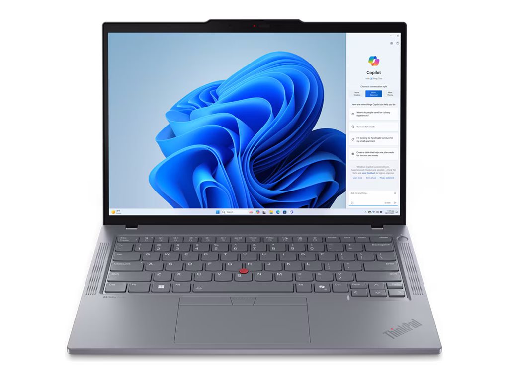 Lenovo ThinkPad T14 Gen 5 21MC - 180-degree hinge design - AMD Ryzen 5 Pro - 8540U / up to 4.9 GHz - Win 11 Pro - Radeon 740M 21MC000LUS