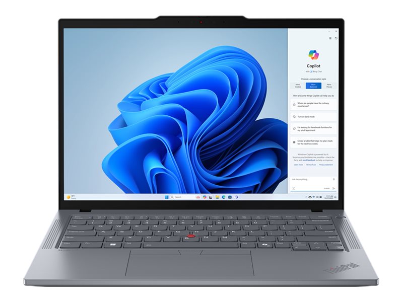 Lenovo ThinkPad T14 Gen 5 21ML - 180-degree hinge design - Intel Core Ultra 7 - 155U / up to 4.8 GHz - Win 11 Pro - Intel Graphics 21ML006MUS