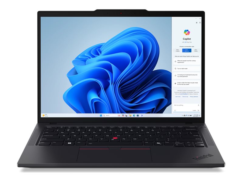 Lenovo ThinkPad T14 Gen 5 21ML - 180-degree hinge design - Intel Core Ultra 7 - 165U / up to 4.9 GHz - vPro Enterprise - Win 21ML0055US