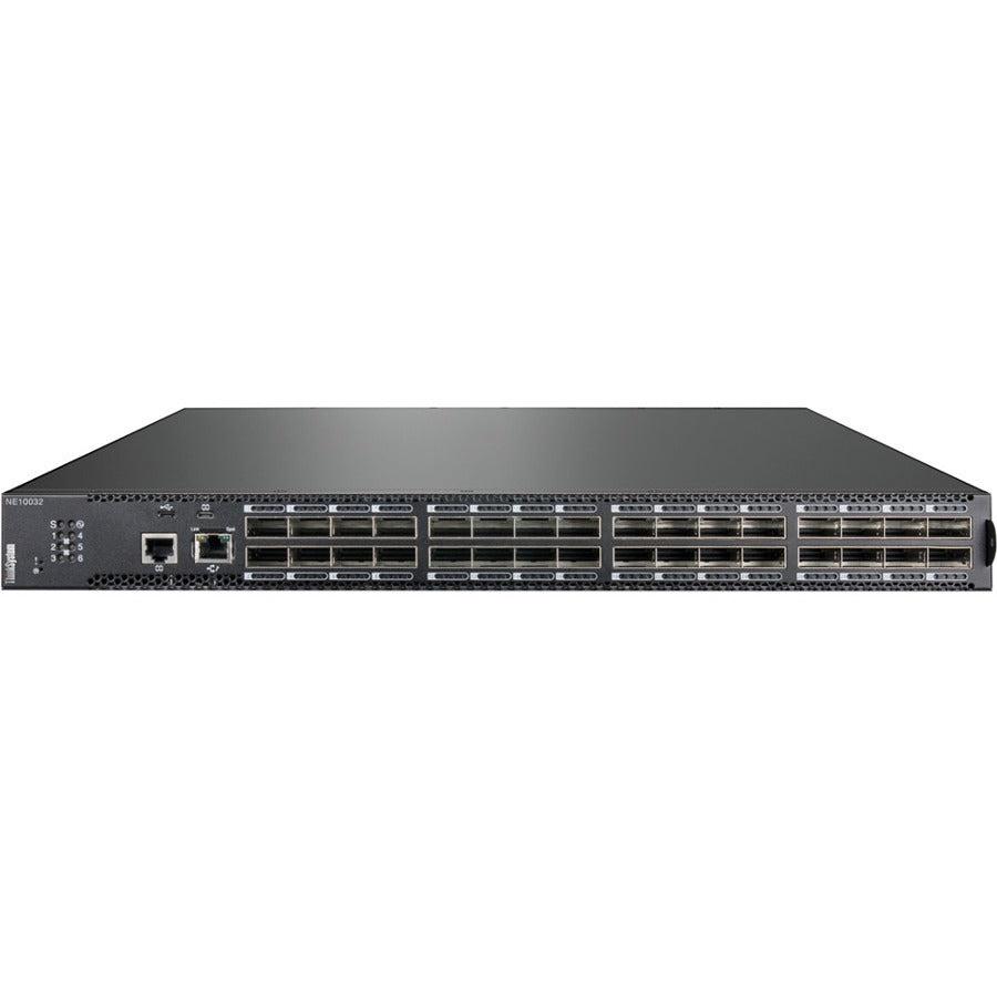Lenovo ThinkSystem NE10032 RackSwitch (Front to Rear)
