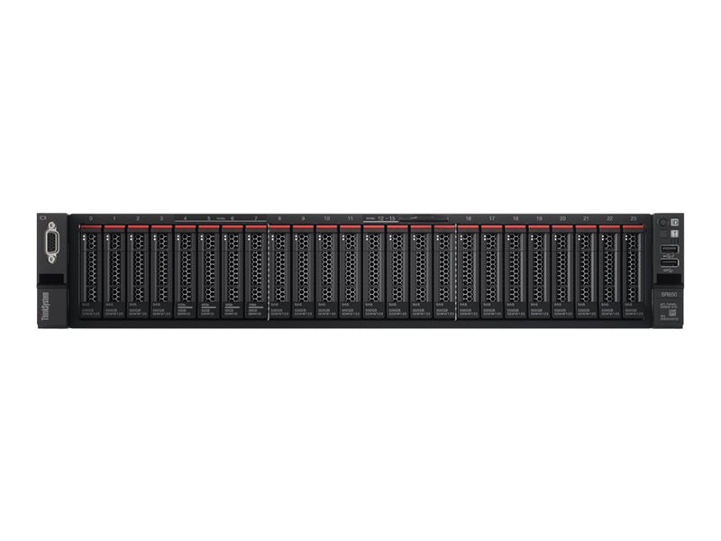 Lenovo ThinkSystem SR650 7X06 - Server - rack-mountable - 2U - 2-way - 1 x Xeon Silver 4214 / up to 3.2 GHz - RAM 192 GB
