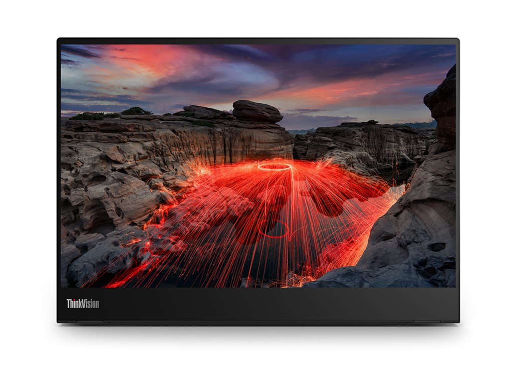Lenovo ThinkVision M14t Gen 2 - LED monitor - 14 - portable - touchscreen - 2240 x 1400 - IPS - 300 cd/m� - 1500:1 - 6 ms - 63FDUAR6US