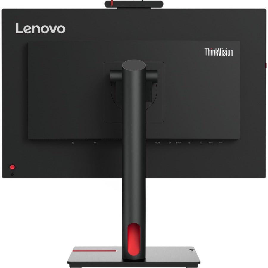 Lenovo ThinkVision T24mv-30 23.8" Webcam Full HD LCD Monitor - 16:9 - Raven Black