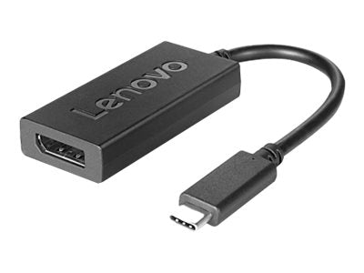 Lenovo - USB / DisplayPort adapter - 24 pin USB-C (M) to DisplayPort (F) - DisplayPort 1.2a - 4K support - for ThinkBook 14s 4X90Q93303