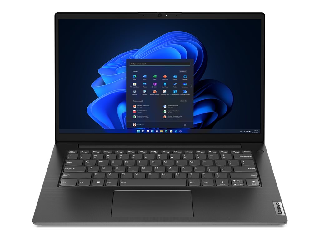 Lenovo V14 G4 ABP 83FG - 180-degree hinge design - AMD Ryzen 5 - 7430U / up to 4.3 GHz - Win 11 Pro - Radeon Graphics - 8 GB 83FG000KUS