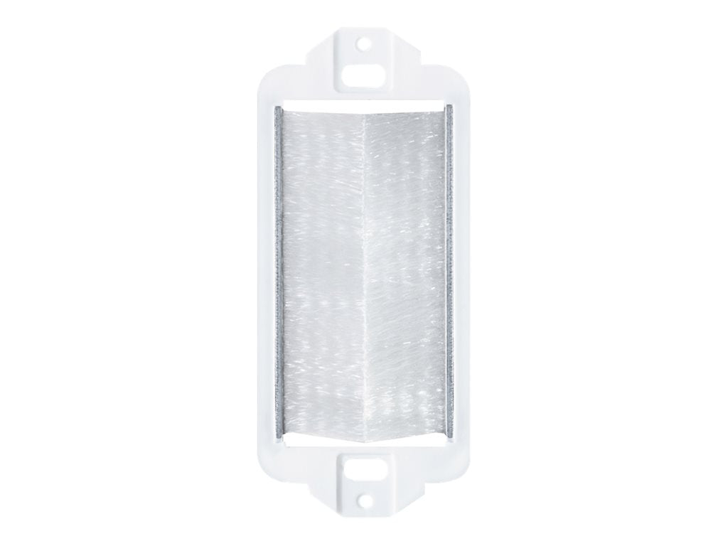 Leviton Decora Brush Passthrough Insert - Wall plate insert - white