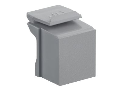 Leviton QuickPort - Modular insert (blank) - gray (pack of 10)