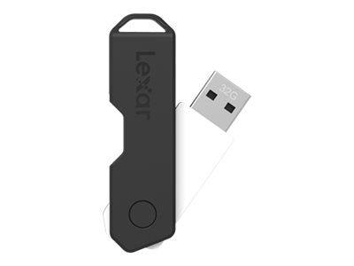Lexar JumpDrive TwistTurn2 - USB flash drive - 128 GB - USB 2.0 - black LJDTT2-128ABNABK