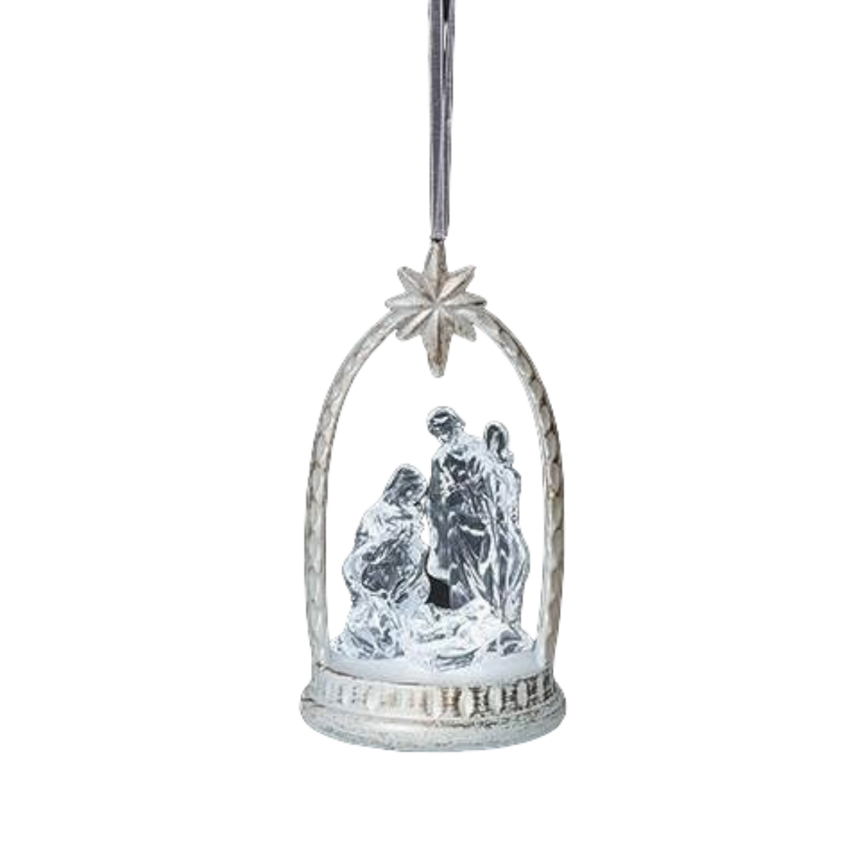 Lighted Holy Family Ornament -