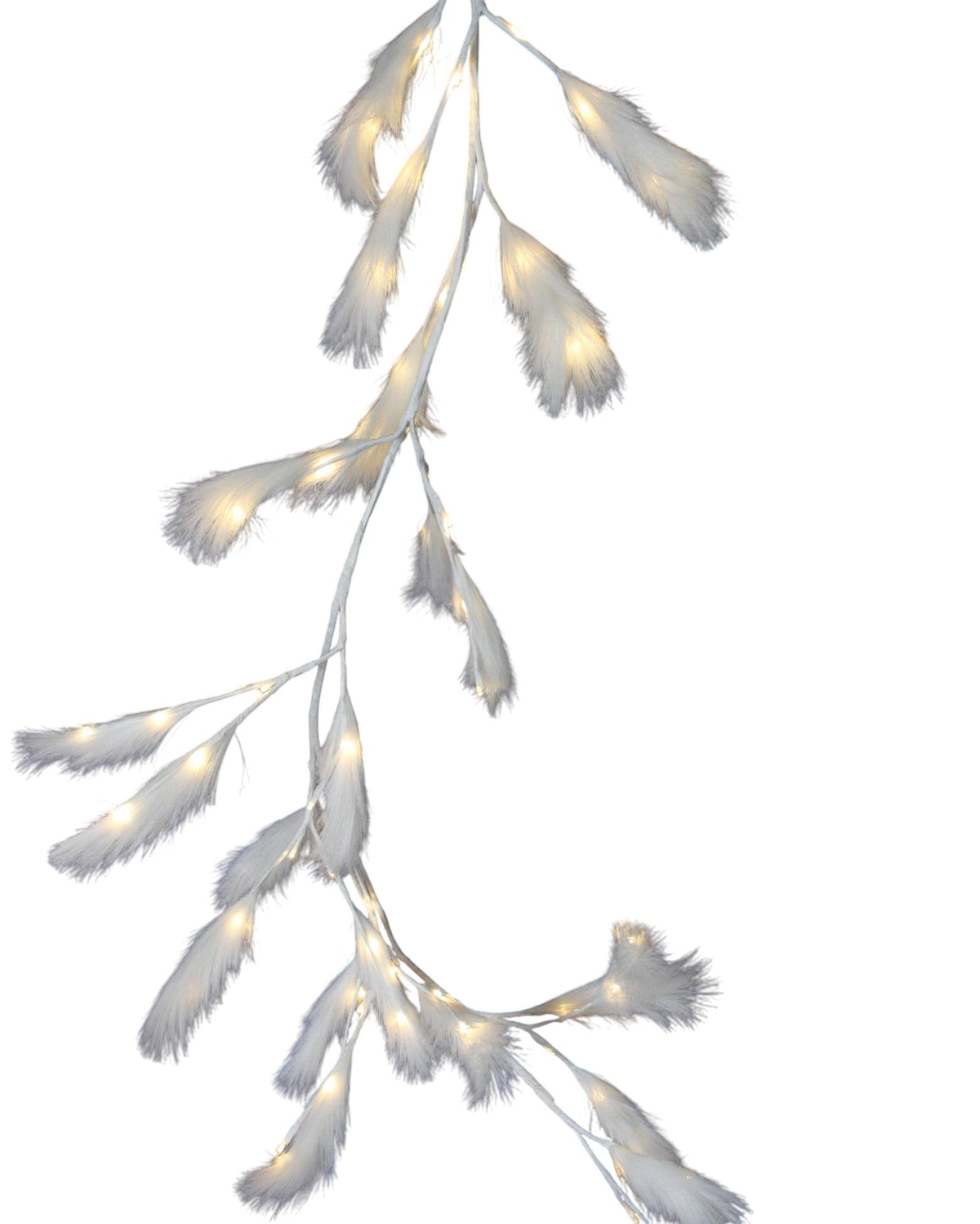 Lighted Pampas Grass Garland - 72 Inches