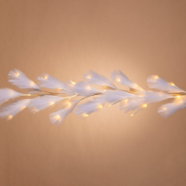 Lighted Pampas Grass Garland - 72 Inches