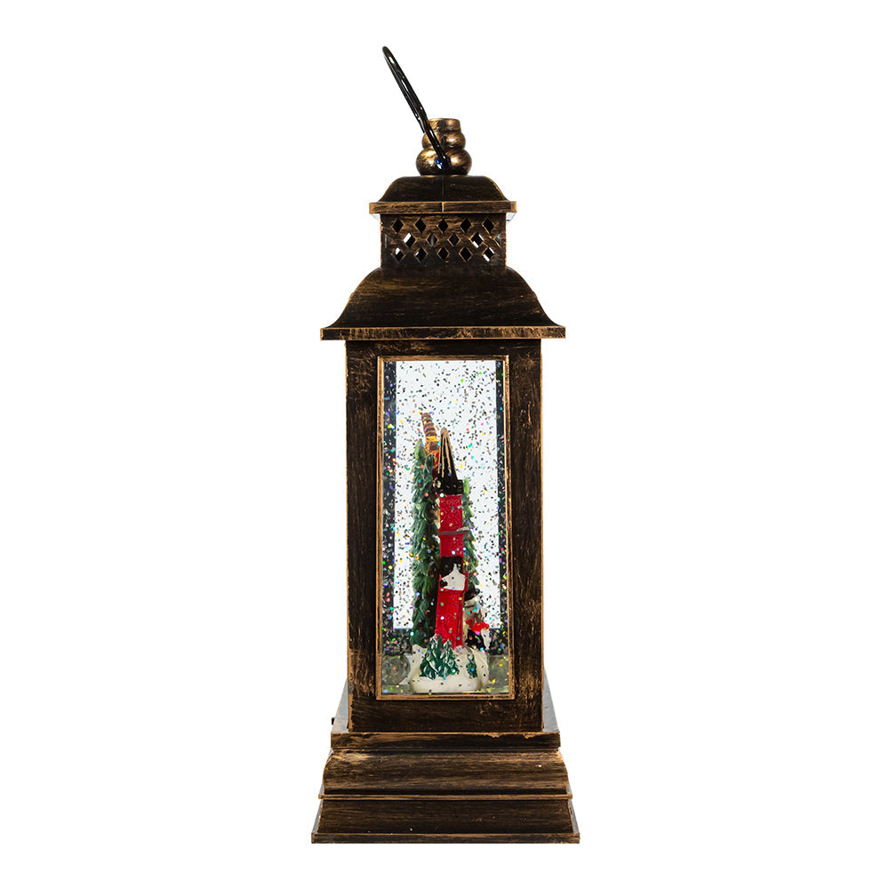 Lighted Santa Water Lantern With Projector