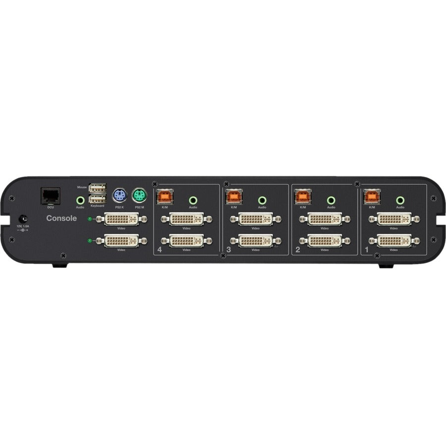 Linksys F1DN104E-3 - Advanced Secure Dual-Head DVI-I KVM Switch; 4-Port, PP3.0