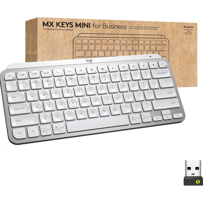 Logitech MX Keys Mini for Business (Pale Grey) - Brown Box 920-010595
