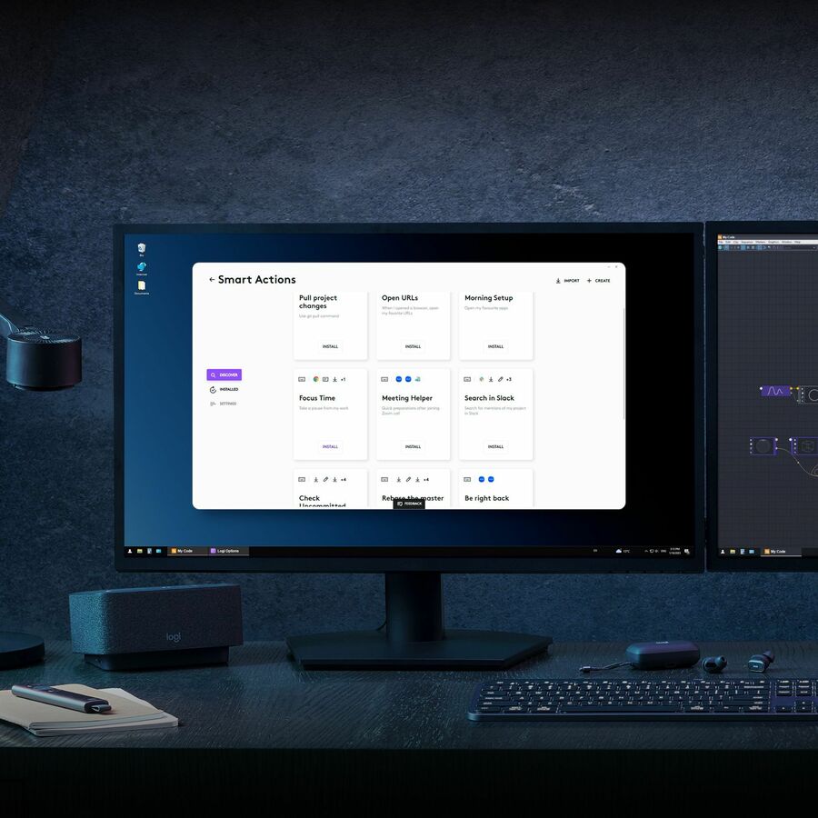 Logitech MX Keys S Combo - Performance Wireless Keyboard and Mouse with Palm Rest - USB