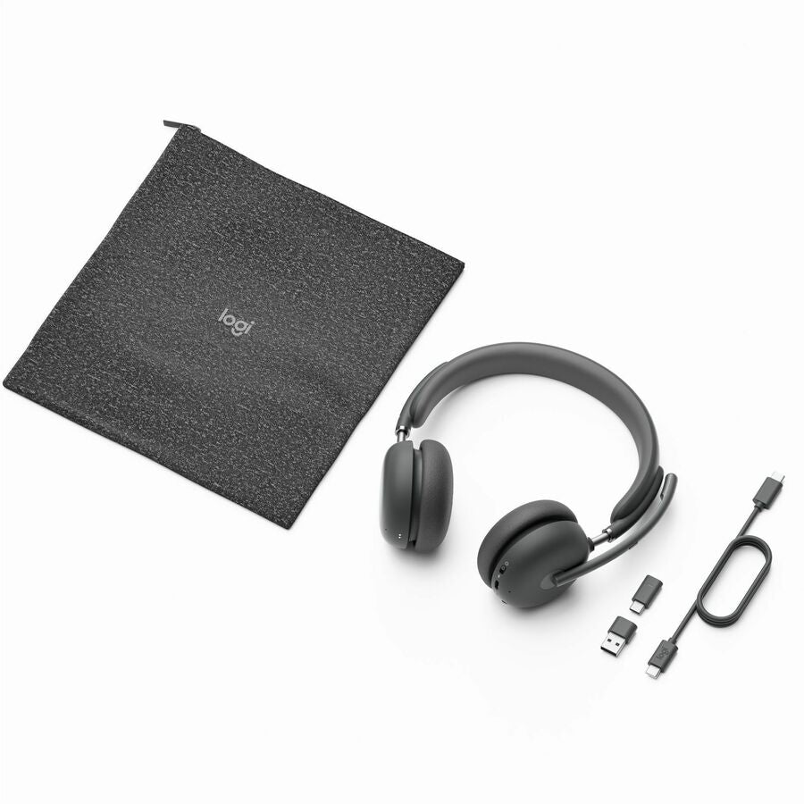 Logitech Zone 950 Headset - Wireless - Bluetooth - 164 ft - 20 Hz - 20 kHz - Over-the-head