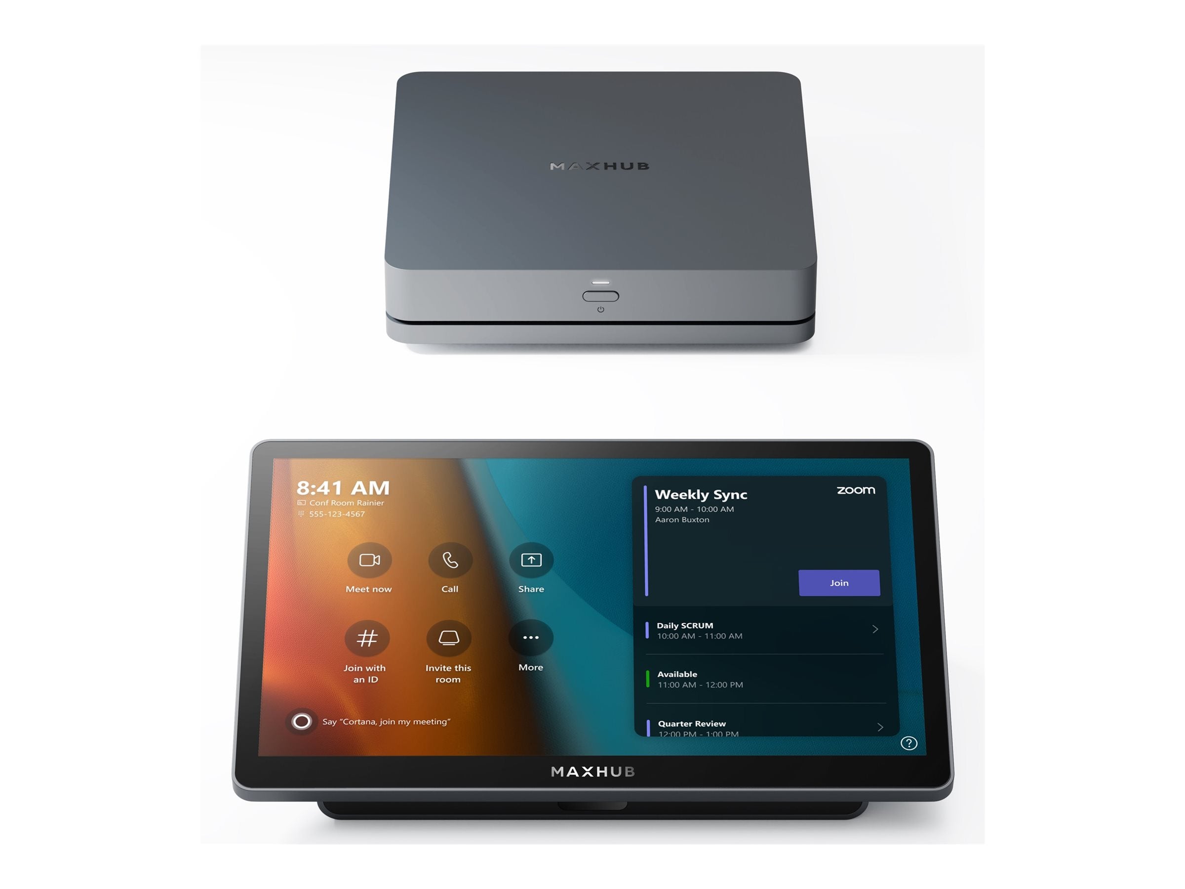 MAXHUB XCore Kit Pro - For Microsoft Teams Rooms - video conferencing kit (mini-PC XC25T, touch control panel TCP30T) - Certified