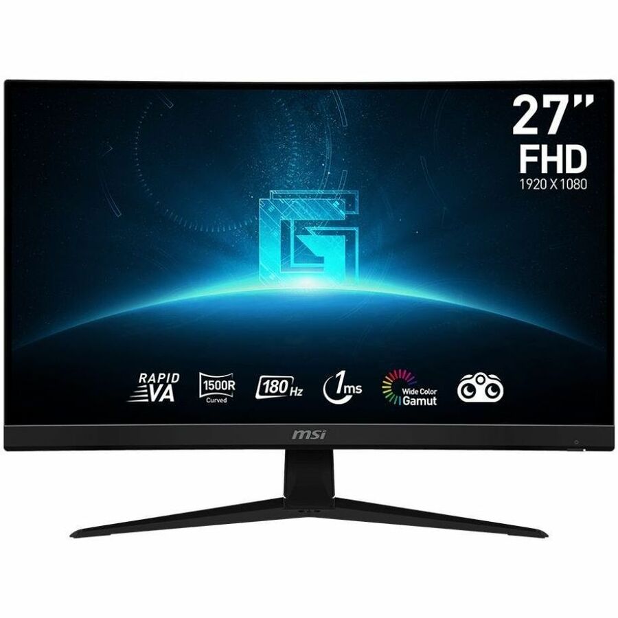 MSI G27C4 E3 27" Class Full HD Curved Screen Gaming LCD Monitor - 16:9 - Metallic Black G27C4E3