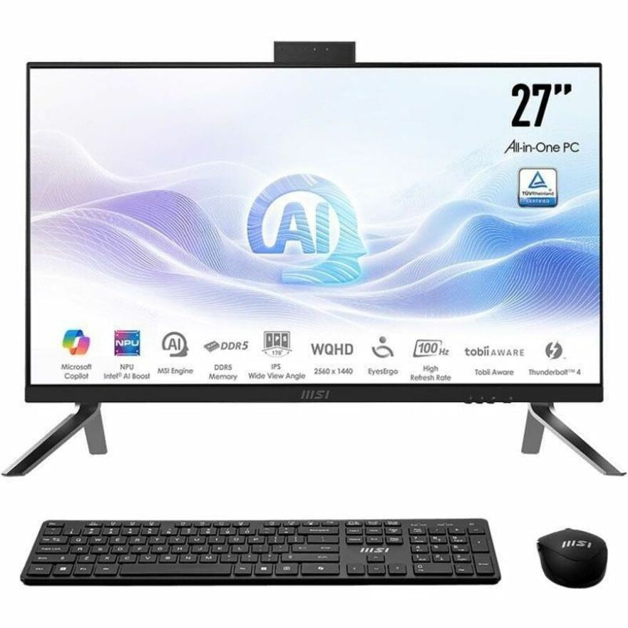 MSI Modern AM273Q AI 1UM-039US 27" IPS WQHD All-in-One PC Intel i5-125H 14C/18T