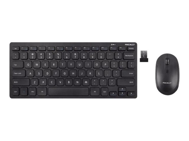 Macally Compact - Keyboard and mouse set - wireless - 2.4 GHz