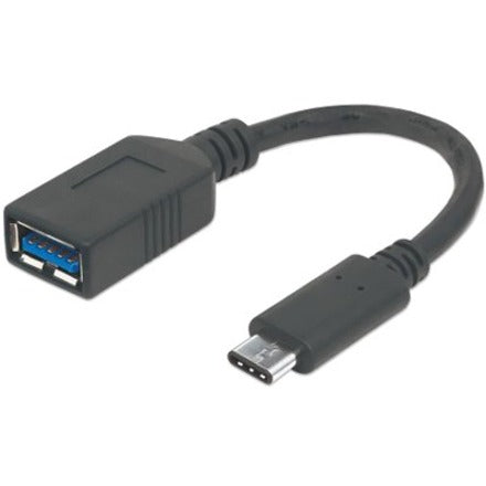 Manhattan Products SuperSpeed 3.1 Gen 1 USB-C Male to USB-A Female Device, 5 Gbps, 6 In. 355285