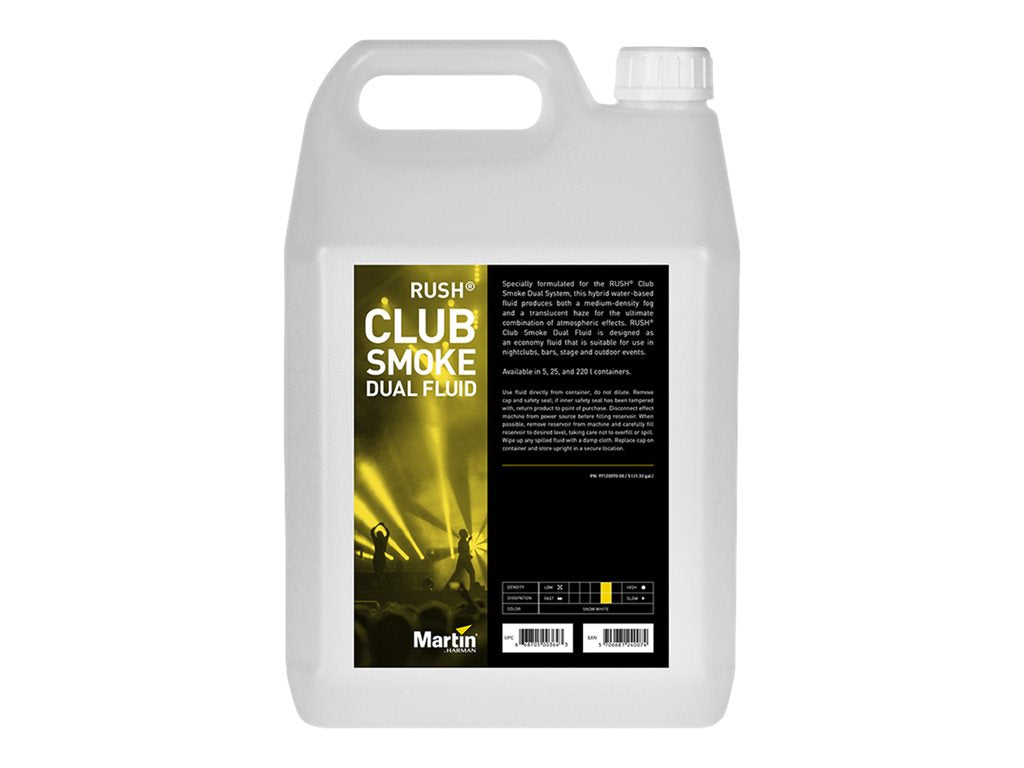 Martin RUSH Club Smoke Dual - Fog machine fluid - 5 liters - container (pack of 4)